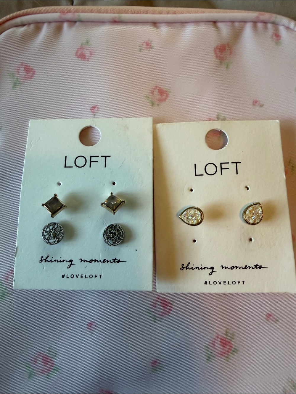 LOFT Mixed Stud Earring Set - Gold and Silver Tones